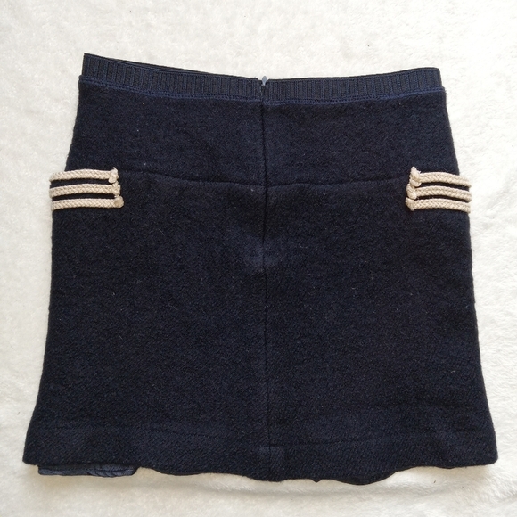 PINCO PALLINO Imelde & Stefano Cavalleri Girls 100% Wool Mini Skirt size 10 - Picture 2 of 9